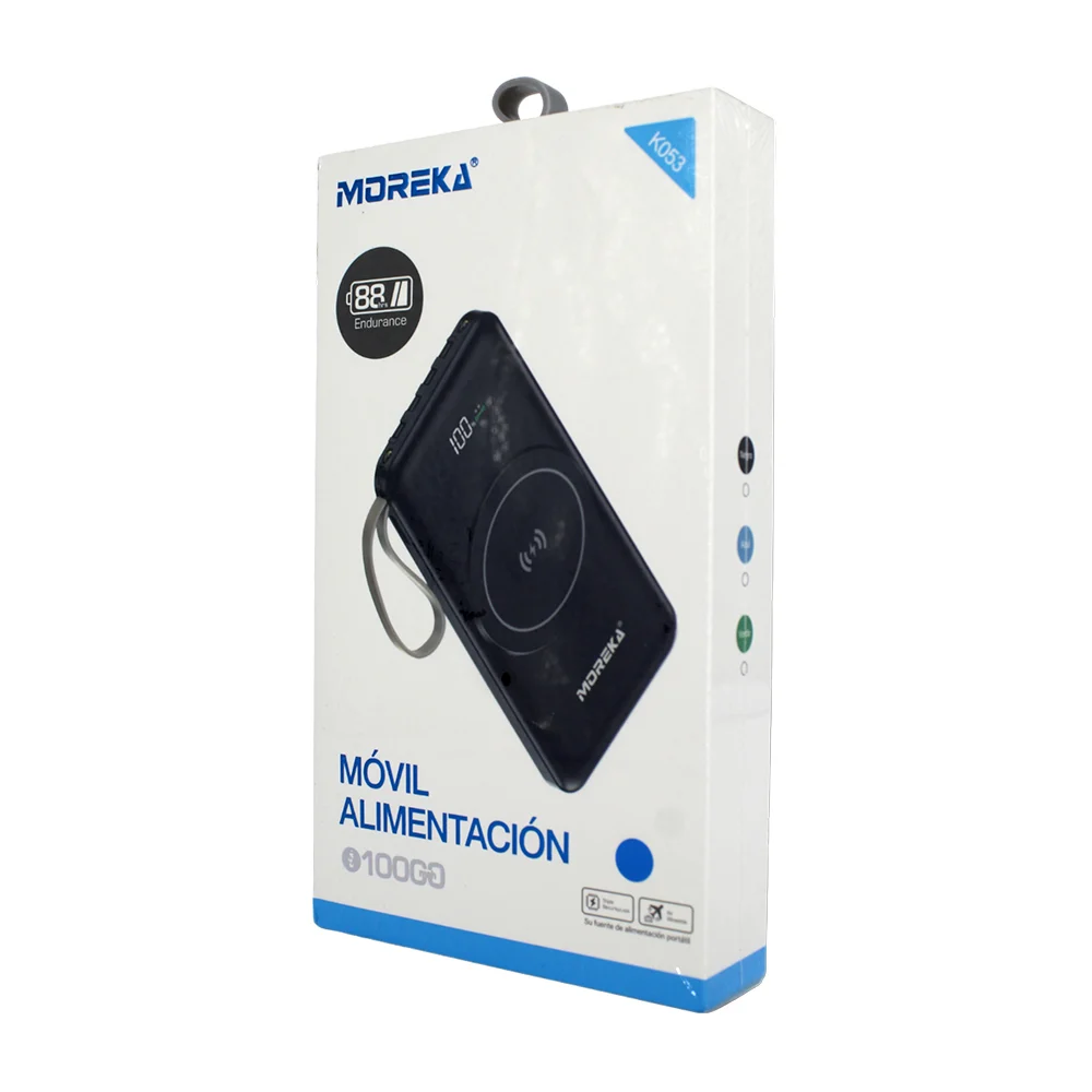 Power bank / batería portátil moreka de 10000mah / k053