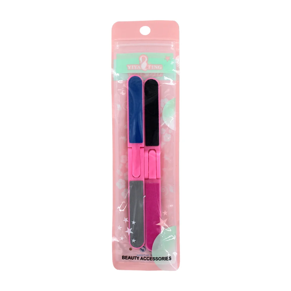 Blíster con 2 limas dobles plegables para uñas / yiya ting / beauty accesories / k067