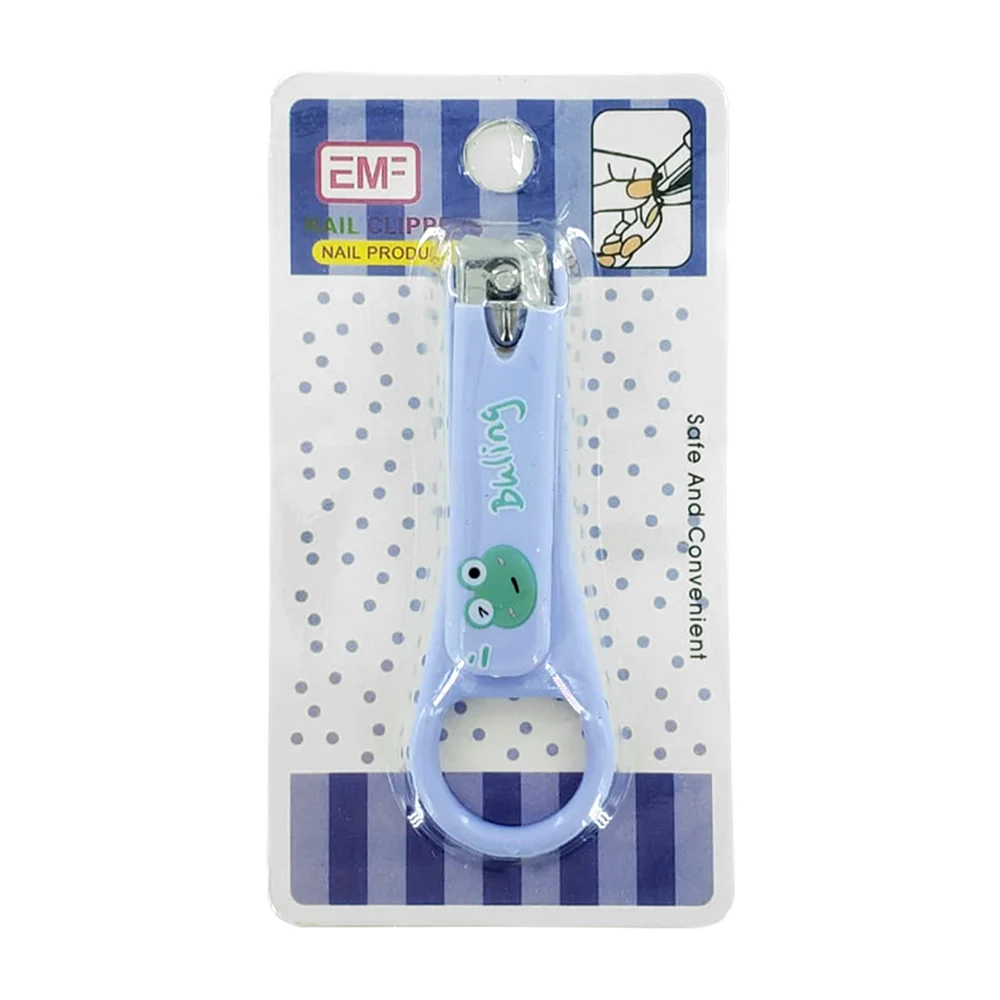 1pza Cortauñas metálico con mango de plástico animado, variedad de modelos / nail clippers