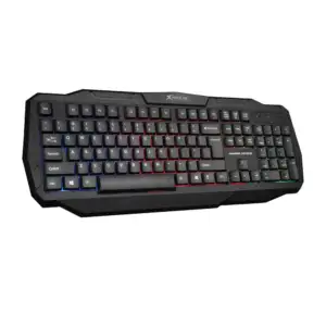 Teclado alámbrico gamer con luces rgb xtrike me / rainbow / kb-302