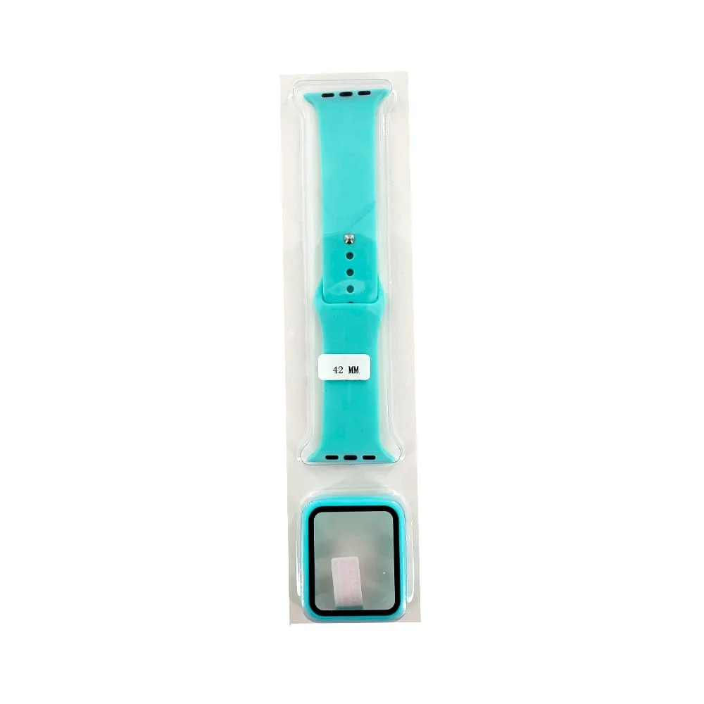 Protector de plástico para smart watch 42mm + correas intercambiables pop shope, variedad de colores / kb04-42mm