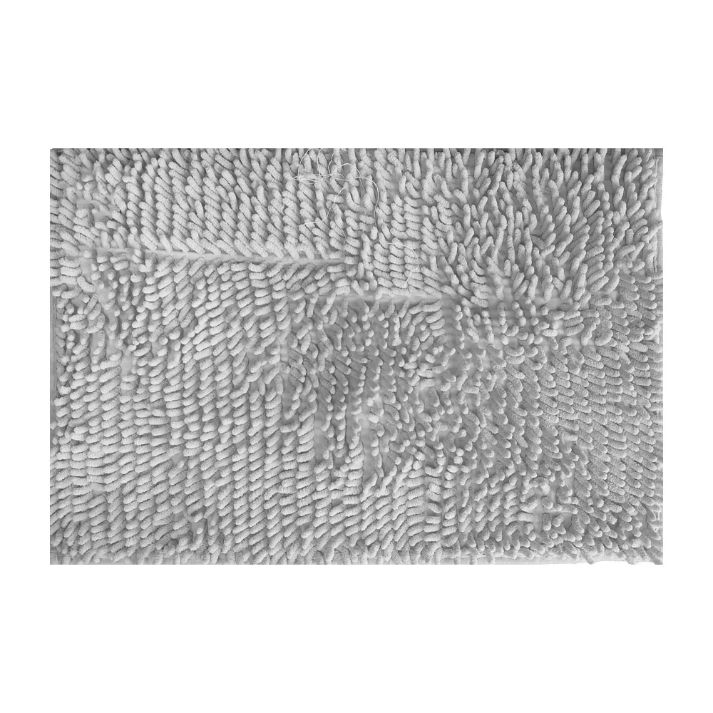 Tapete rectangular con hebras de microfibra afelpada para baño, variedad de colores / 40x60cm