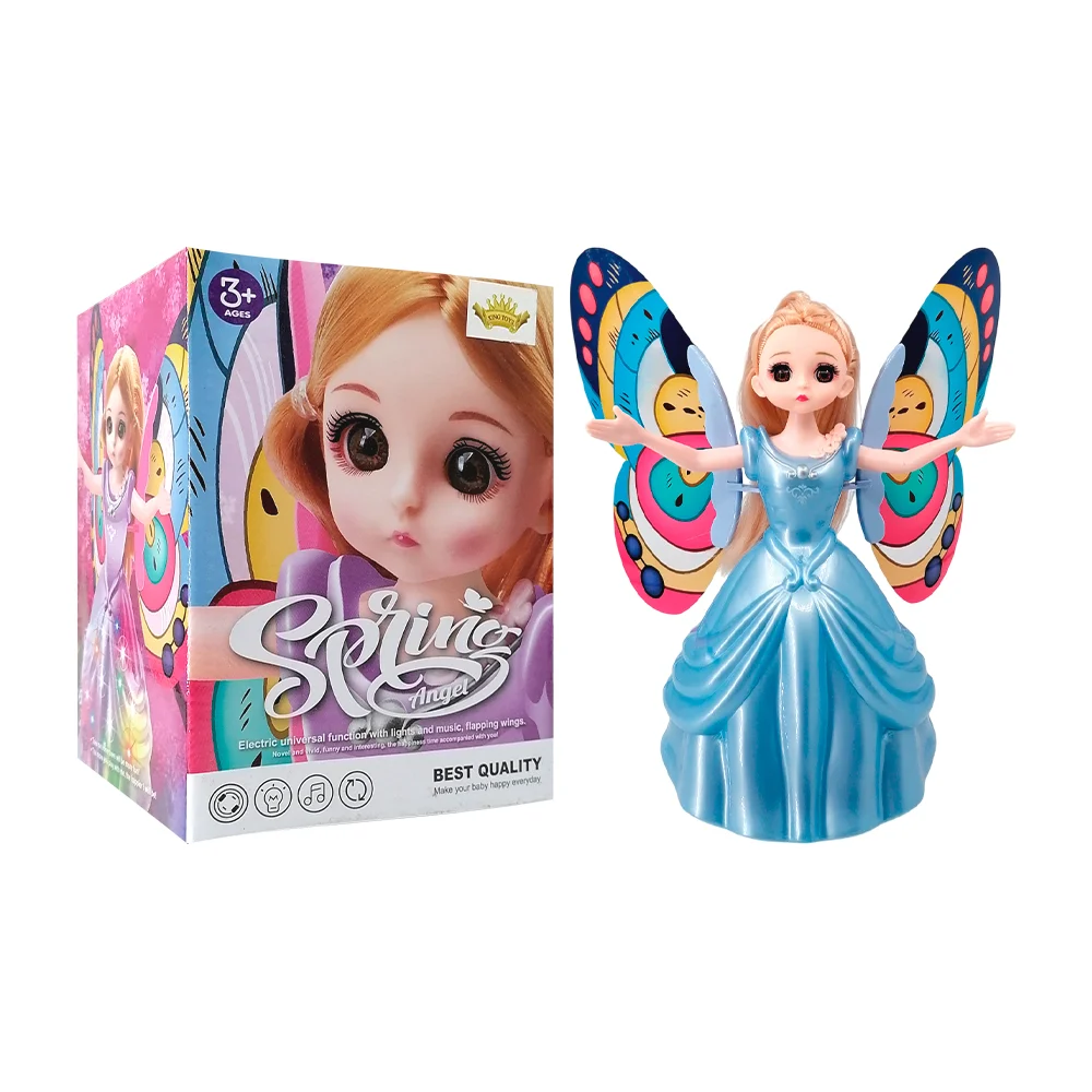 Juguete de hada bailarina con luz y sonido, variedad de modelos / spring angel