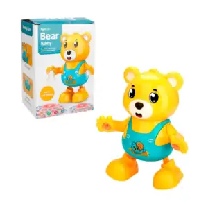 Oso bailarín con sonido y luz led en las manos / bear funny / fs238-8a