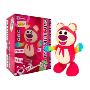 Muñeco que camina y baila en forma de oso lotso con luces y sonido / …