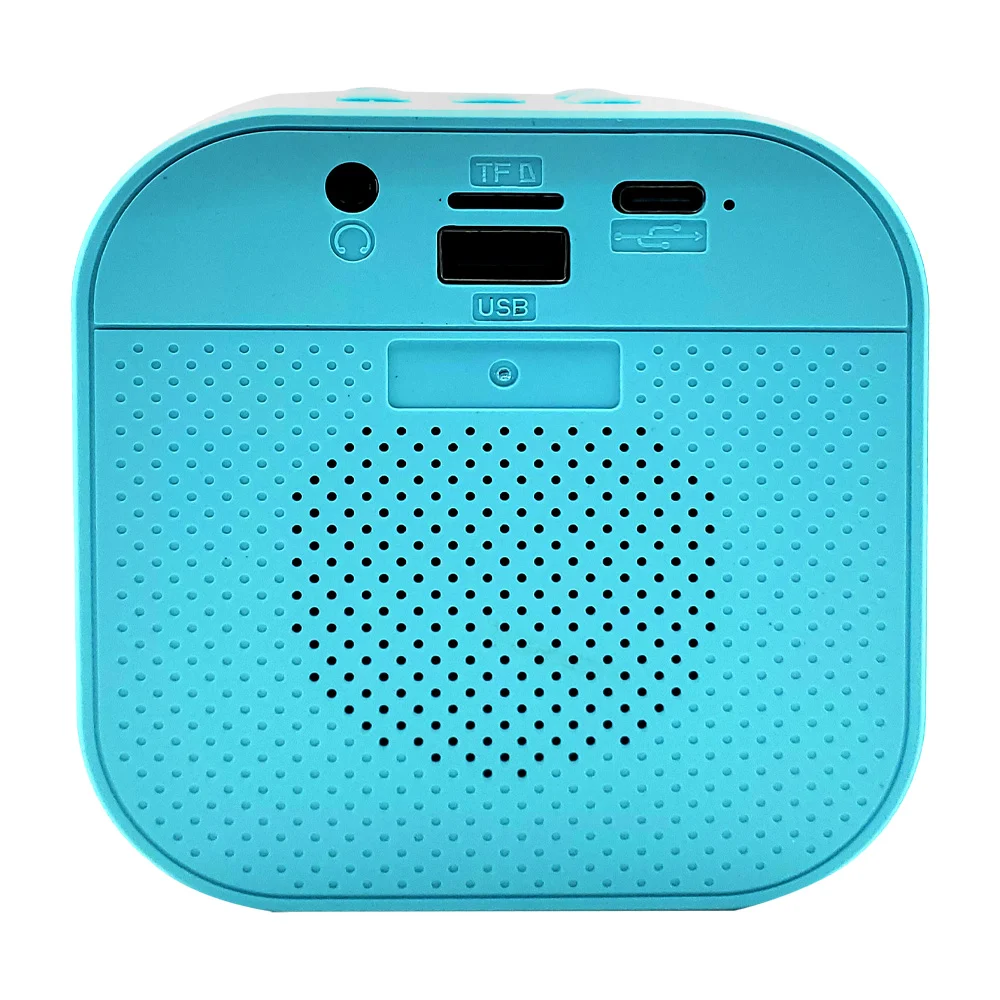 Bocina bluetooth pequeña portátil para karaoke, con agarradera y luz led rgb + micrófono inalámbrico / powerful bass boost / k12-3