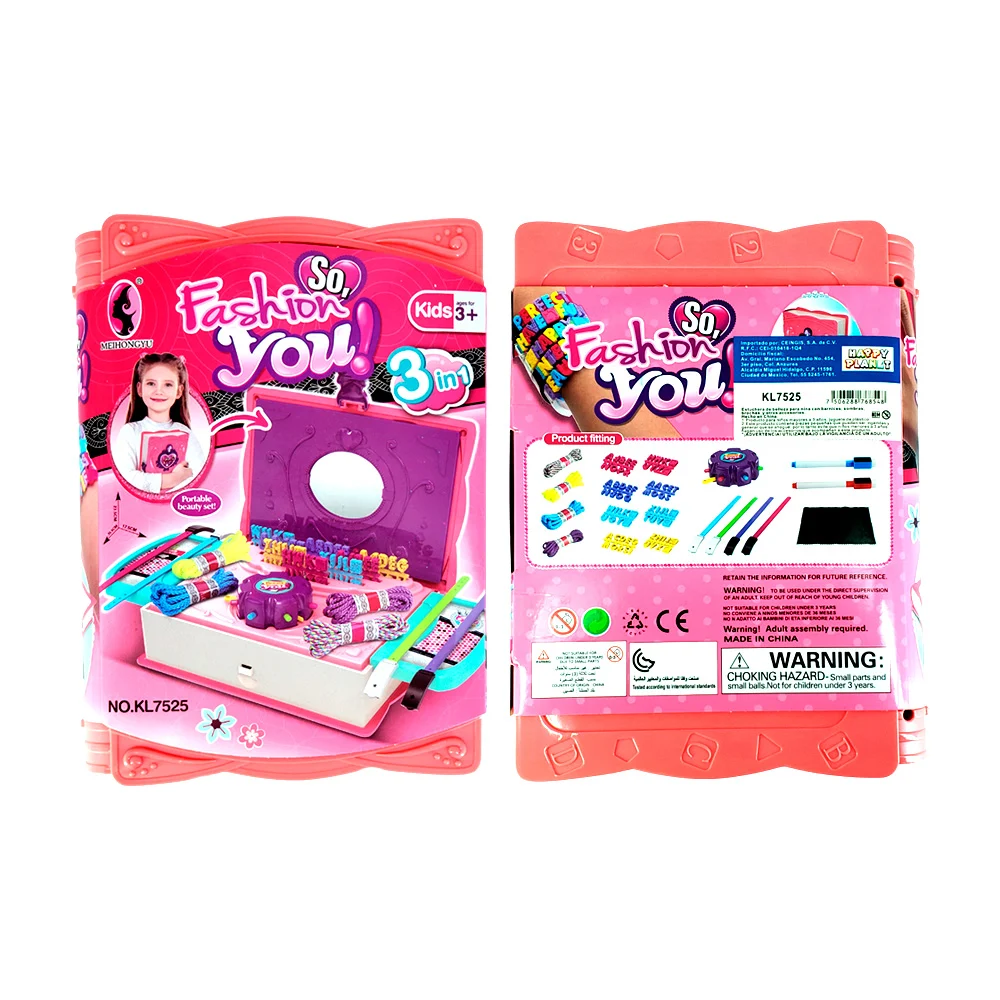 Estuche en forma de diario con accesorios para hacer pulseras, variedad de modelos / fashion you / kl7525