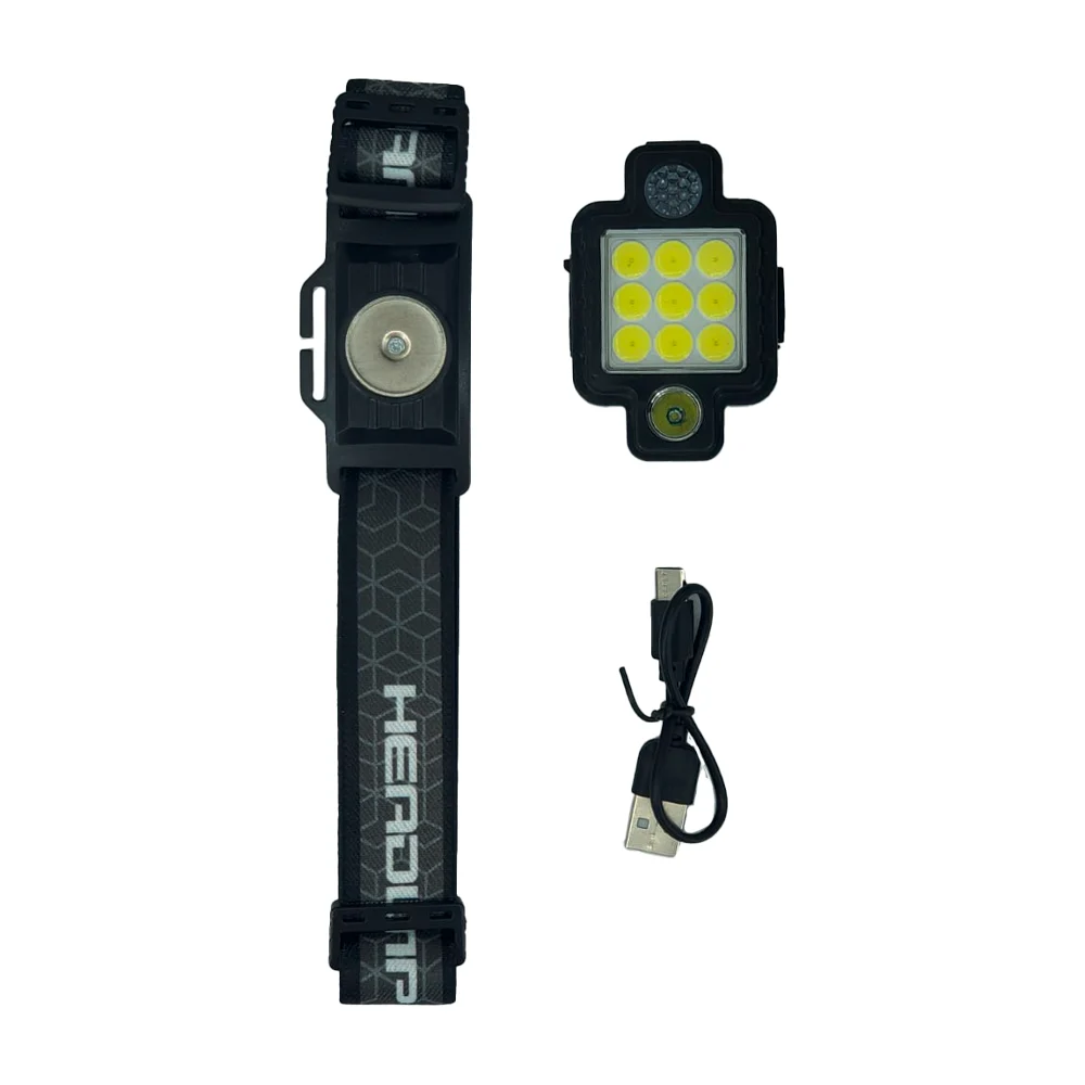 Lámpara de cabeza recargable tipo minero con 5 modos de luz / keychain headlamp / kl-533