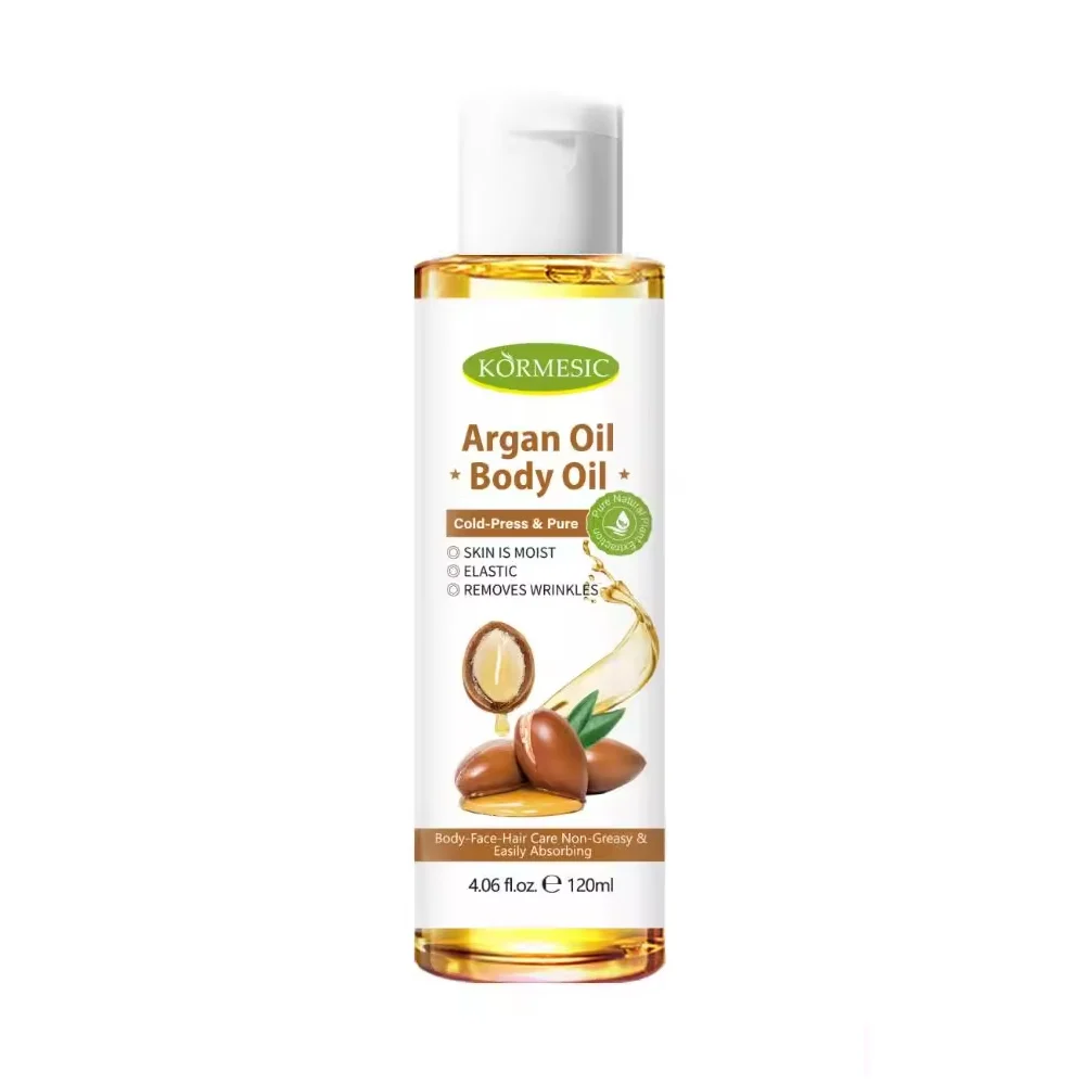 Aceite corporal kormesic con extracto de argán para hidratar la piel, 120ml / kmc15380