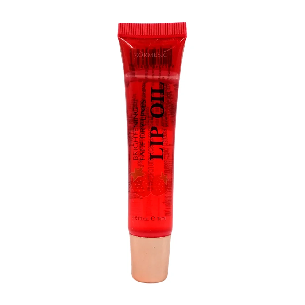 1pza Brillo labial hidratante con esencia de fresa para labios, 15ml / lip oil / kmc36573