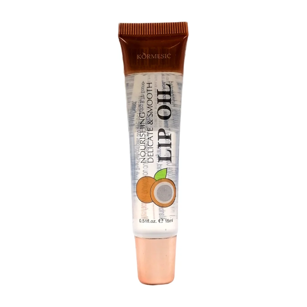 Brillo labial humectante y exfoliante para labios con extracto de coco, 15ml / lip oil / kmc36603