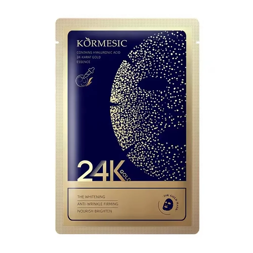 1pza Mascarilla facial kormesic con esencia 24k y ácido hialurónico 25ml / kmc53937