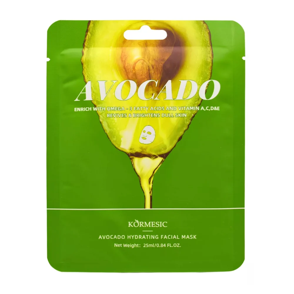 Mascarilla facial kormesic con aguacate para la hidratación de la piel, 25ml / 385349