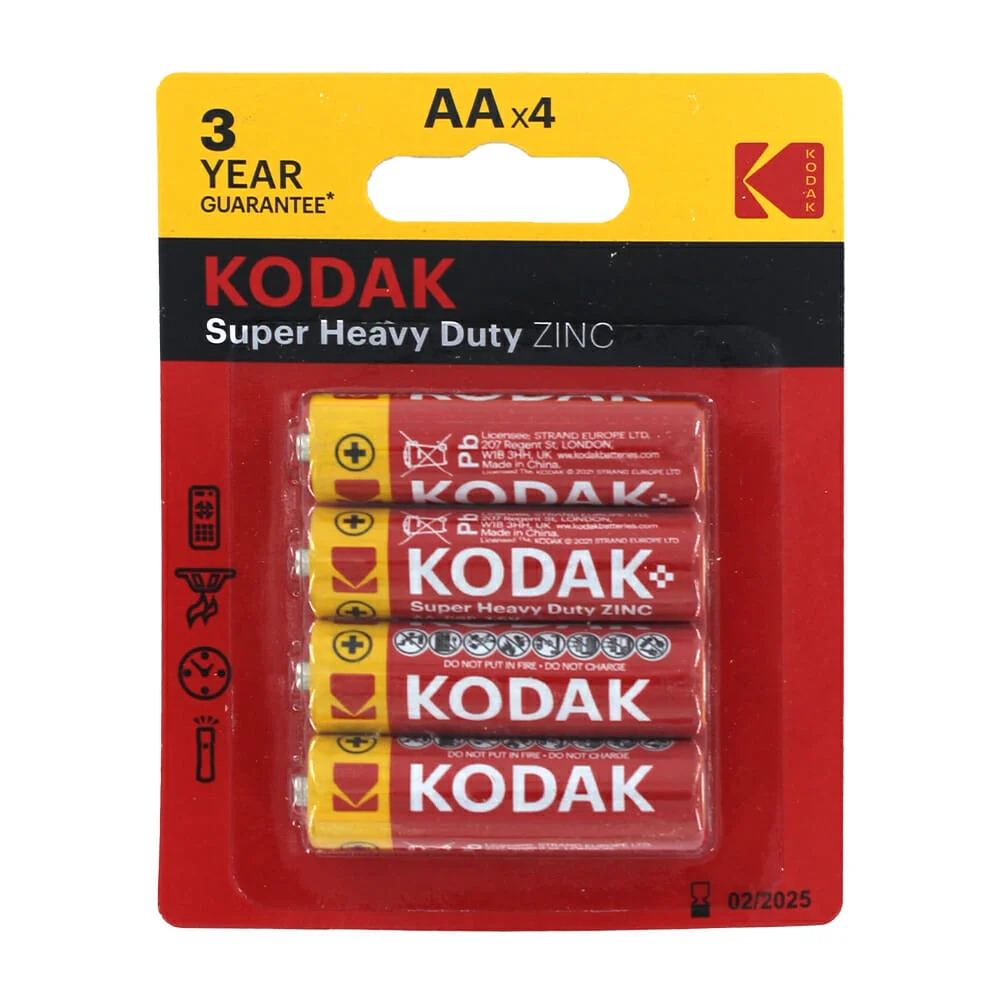 Blíster de 4 pilas aa kodak 1.5v / 452860