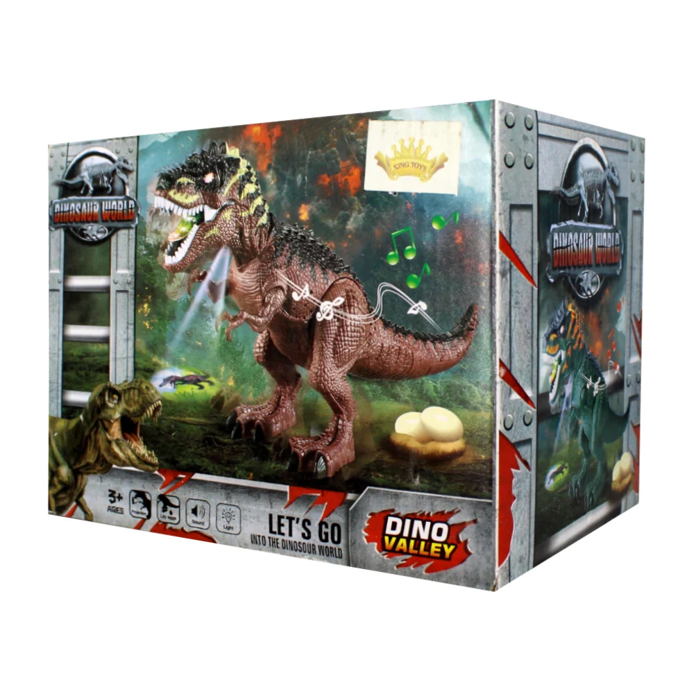 Dinosaurio de juguete con proyector de imagenes con luces y sonidos / kq117018