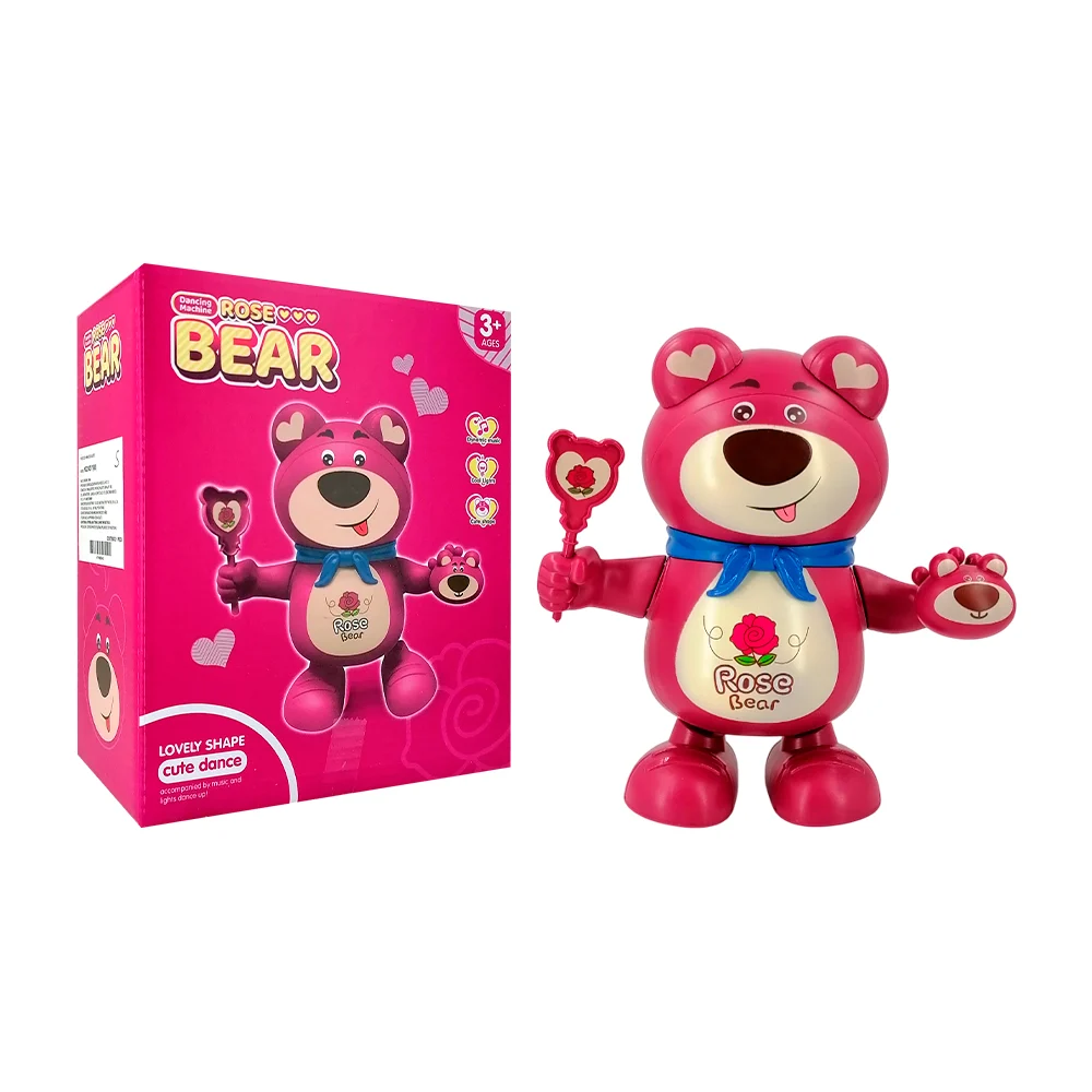 Juguete de lotso bailarín con luz y sonido / rose bear 688
