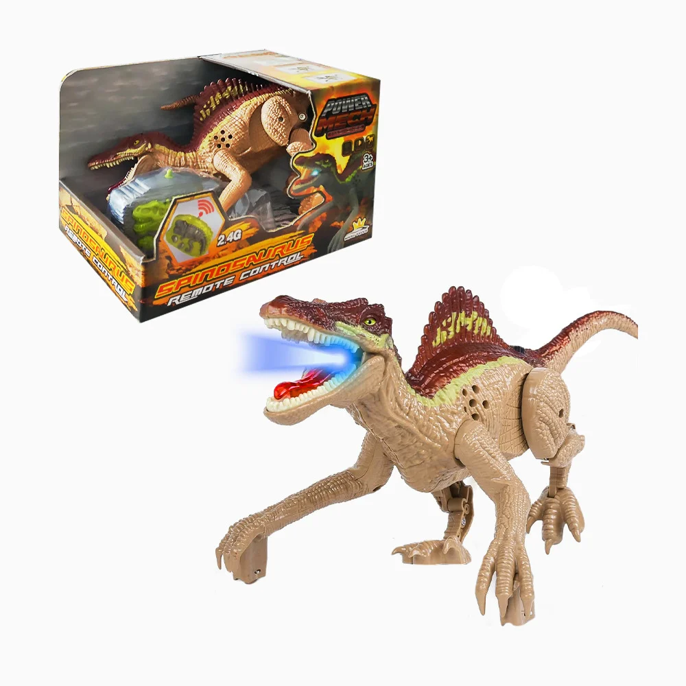 Dinosaurio de juguete tipo spinosaurio con luces y sonidos / kq223059