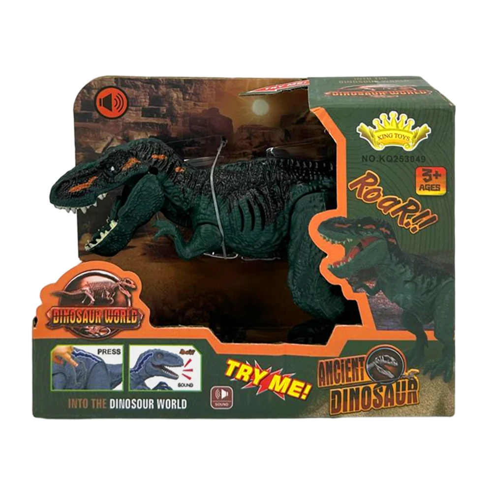 Dinosaurio de plástico con sonido, 6.4x24x15cm, variedad de colores / dinosaur world / kq253049