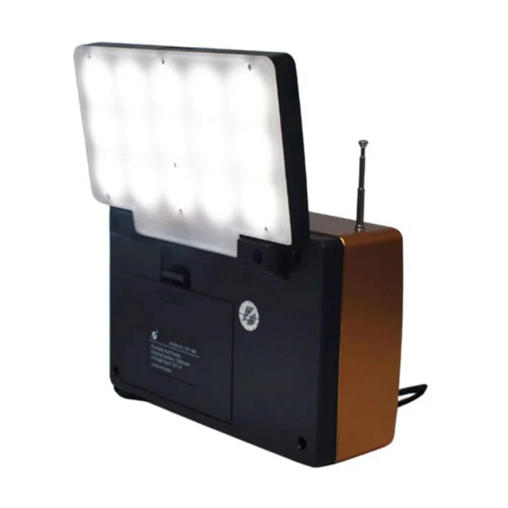 Radio bluetooth con puerto usb-tf, panel solar, 5w / full bands radio / ktf-1488