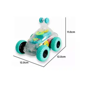 Carro móvil transparente con luz, sonido y rotación bidireccional 360…