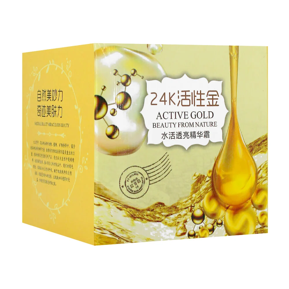 Crema facial hidratante uzon con esencia activa 24k, 85g