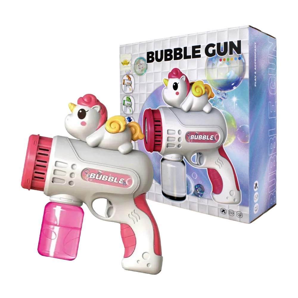 Pistola infantil de juguete lanza burbujas con diseño de animales, variedad de modelos / bubble gun / 0321b / 0322b / 0323b