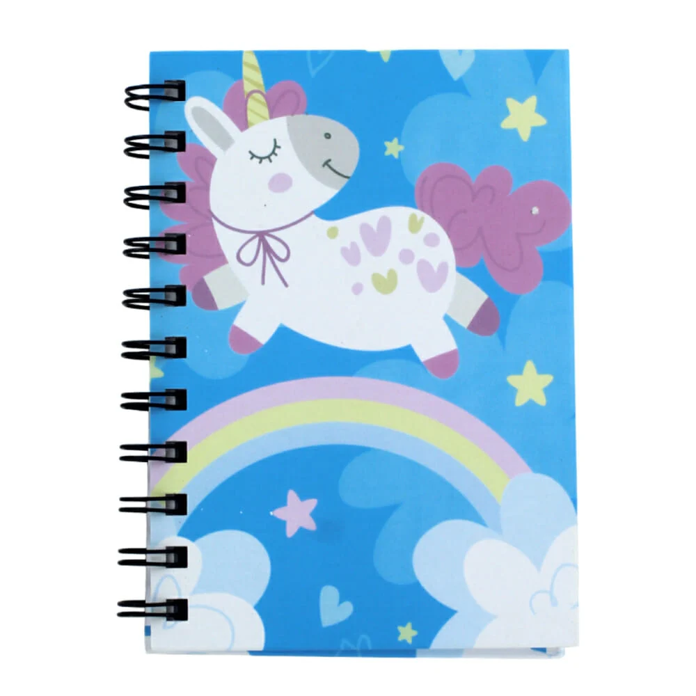 Libreta de raya con engargolado espiral doble y pasta dura de diseño estampado, variedad de modelos / l-a6