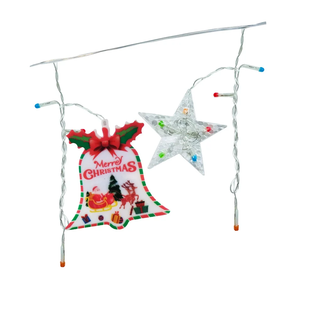 Serie de luces led con personajes navideños 220v, variedad de colores / feliz navidad