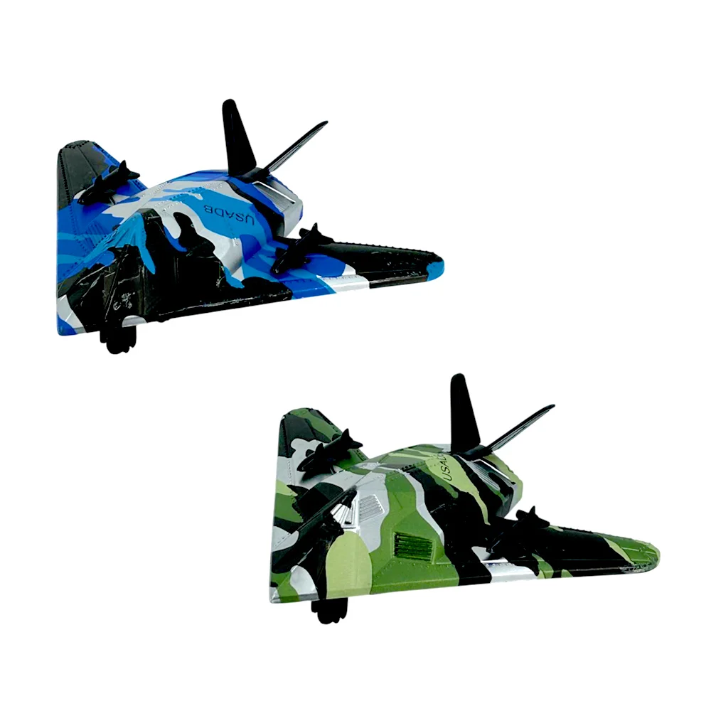 1pza avión militar de juguete con estampado de camuflaje y función de fricción, variedad de colores / usadb / l95-55yg