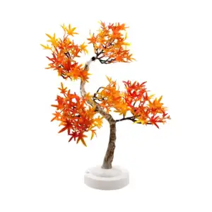 Lámpara decorativa diseño de árbol con hojas de otoño / led154
