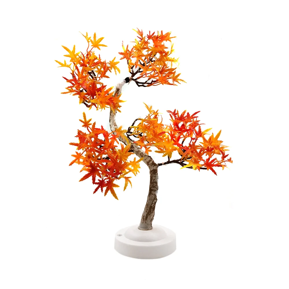 Lámpara decorativa diseño de árbol con hojas de otoño / led154