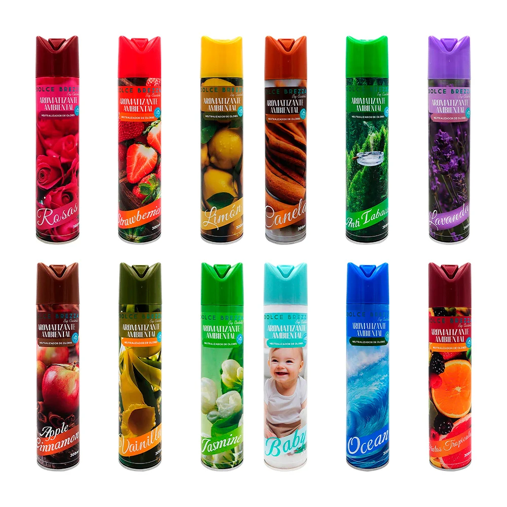 1pza Aromatizante en aerosol de 300ml, neutralizador de olores, variedad de aromas y presentaciones / lc-1111