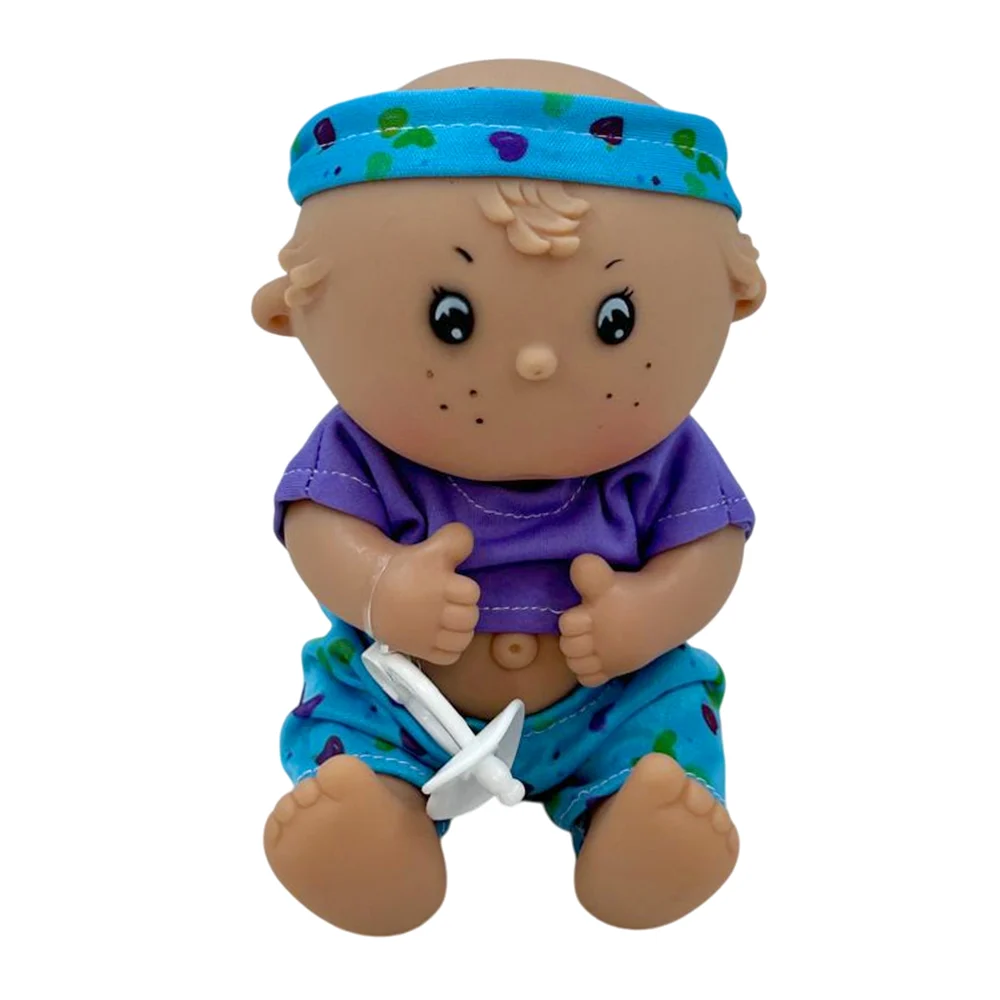 Bebé muñeca pequeña con pecas 20cm, gorro, vestido o traje y chupón, variedad de modelos / cute baby / muñeco bebé