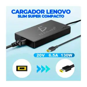 Cargador para laptop compatible con lenovo / 135w 20v 6.5a