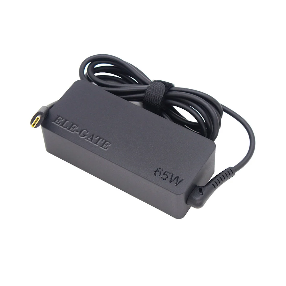 Cargador para laptop con entrada tipo c, compatible con lenovo / 65w