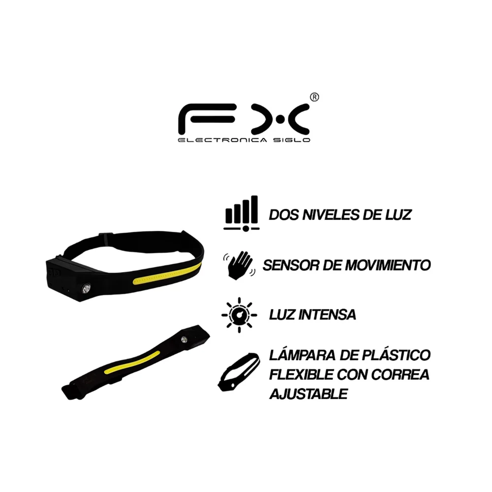Lámpara linterna fx tipo minero con banda ajustable tipo minero / all perspectives induction / led-5808