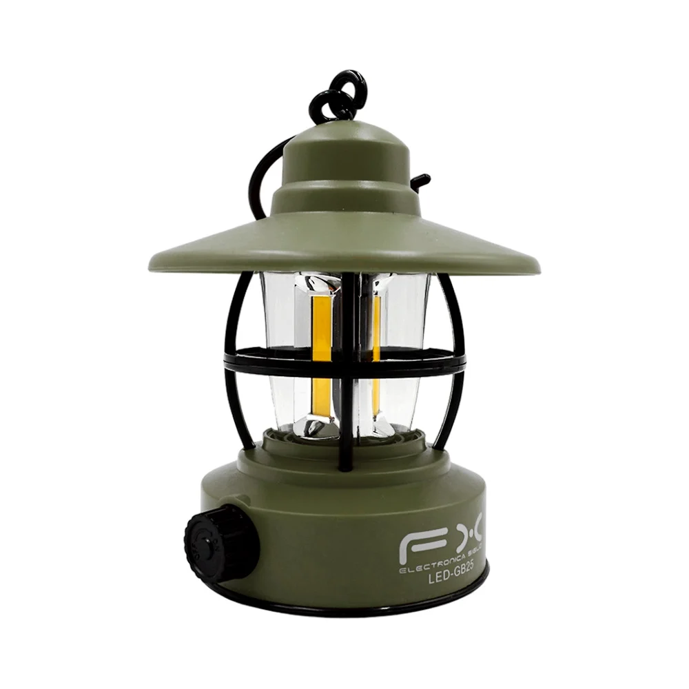 Lámpara recargable para camping con luz cálida y colgante, variedad de colores / led-gb25