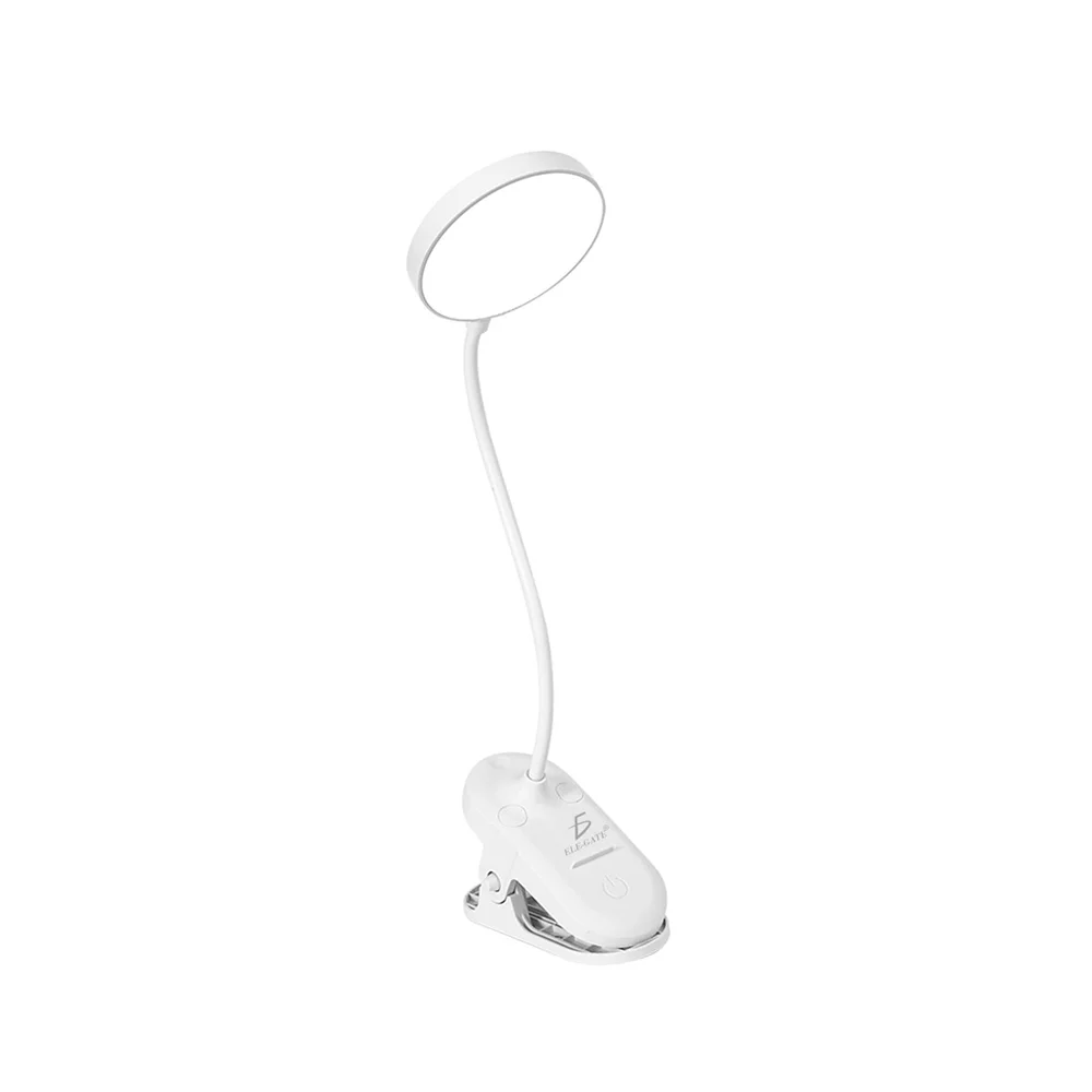 Lámpara led flexible de batería recargable y clip súper resistente