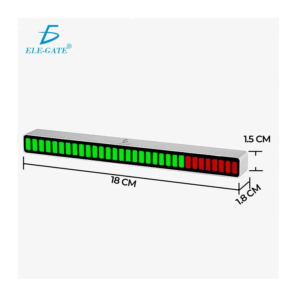 Lámpara 32-bit recargable ele-gate indicadora de nivel del sonido, variedad de colores / led.45