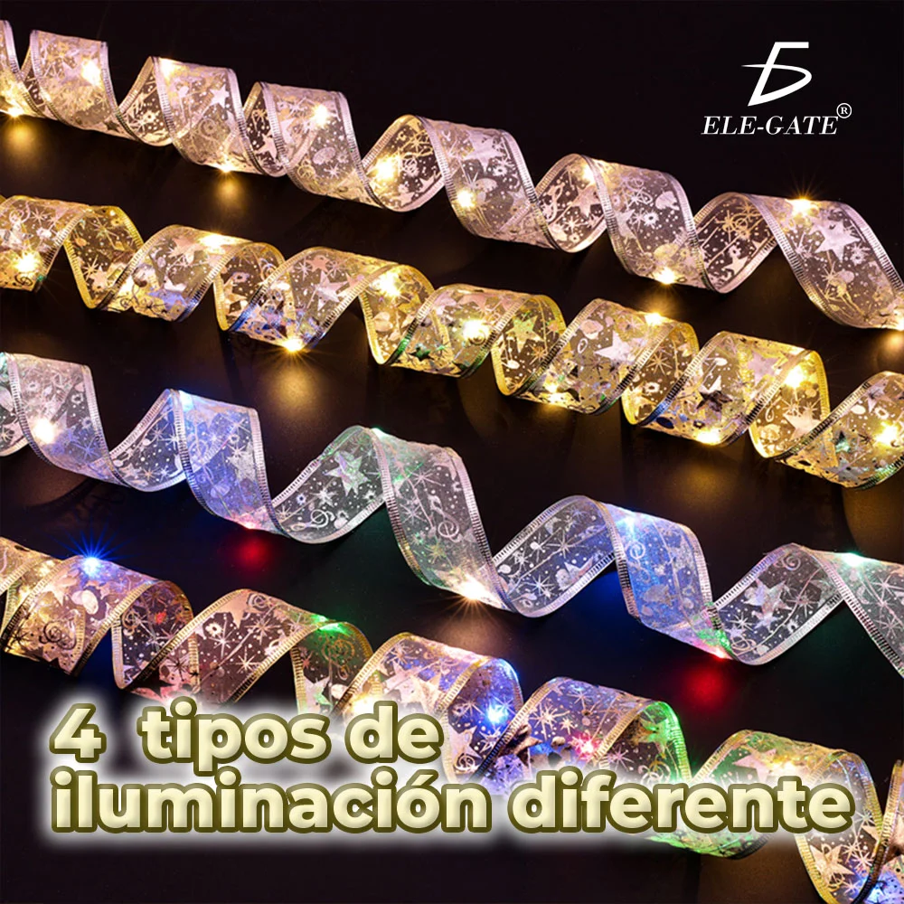 Tira led tipo liston de navidad de 4 metros, variedad de colores / led.66