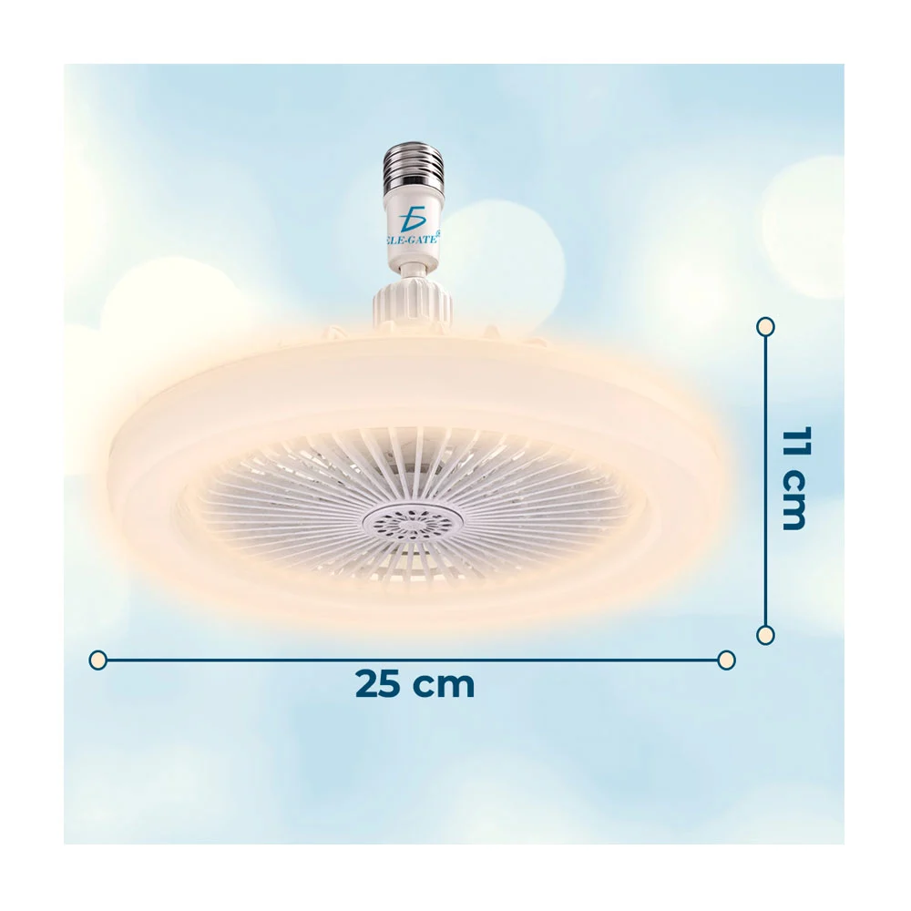 Lámpara led de techo con ventilador silencioso y control remoto / led.bh700
