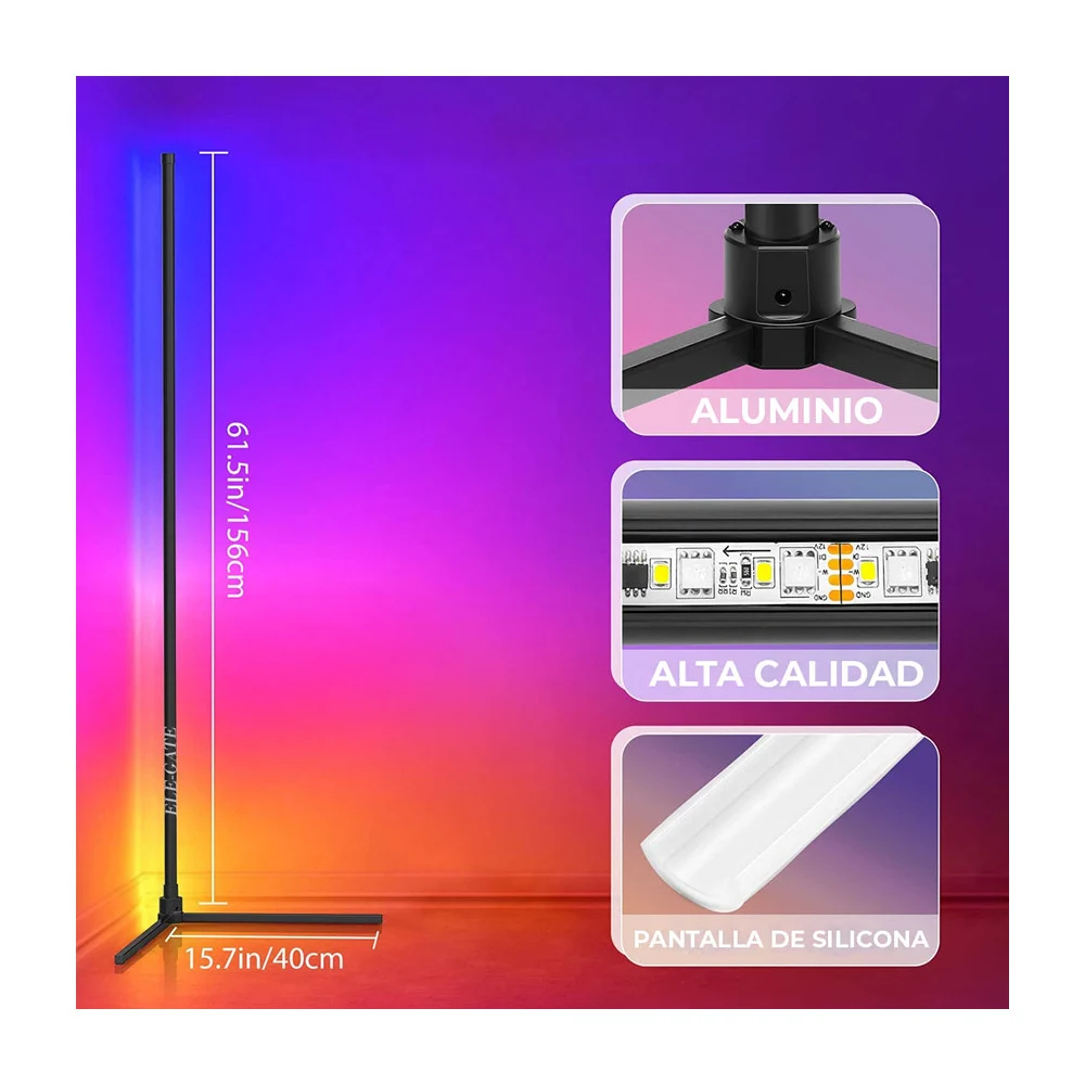 Lámpara atmósfera de pared con luces rgb / led.ty100