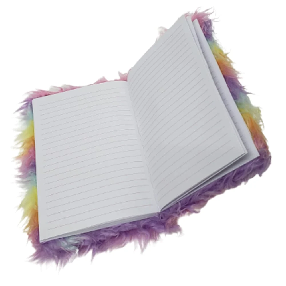 Diario libreta afelpada peluche multicolor de pasta dura con diseño kawaii de animales, variedad de diseños / ct2213