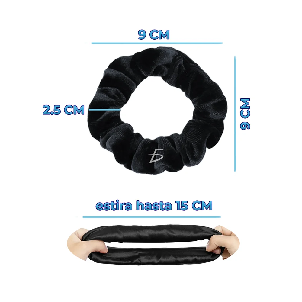 1pza Liga dona scrunchie de terciopelo para el cabello, variedad de colores