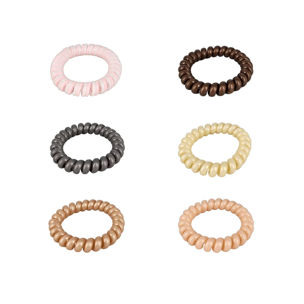 Paquete con 100 donas en espiral para el cabello, variedad de colores / y-0438-1