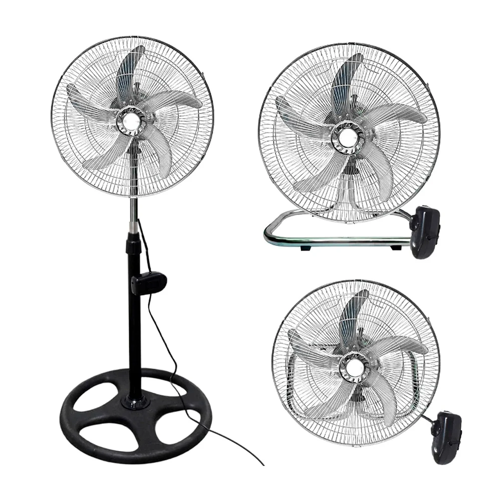 Ventilador redondo 3 en 1 de 18 pulgadas con 5 aspas metálicas y 3 velocidad / 088