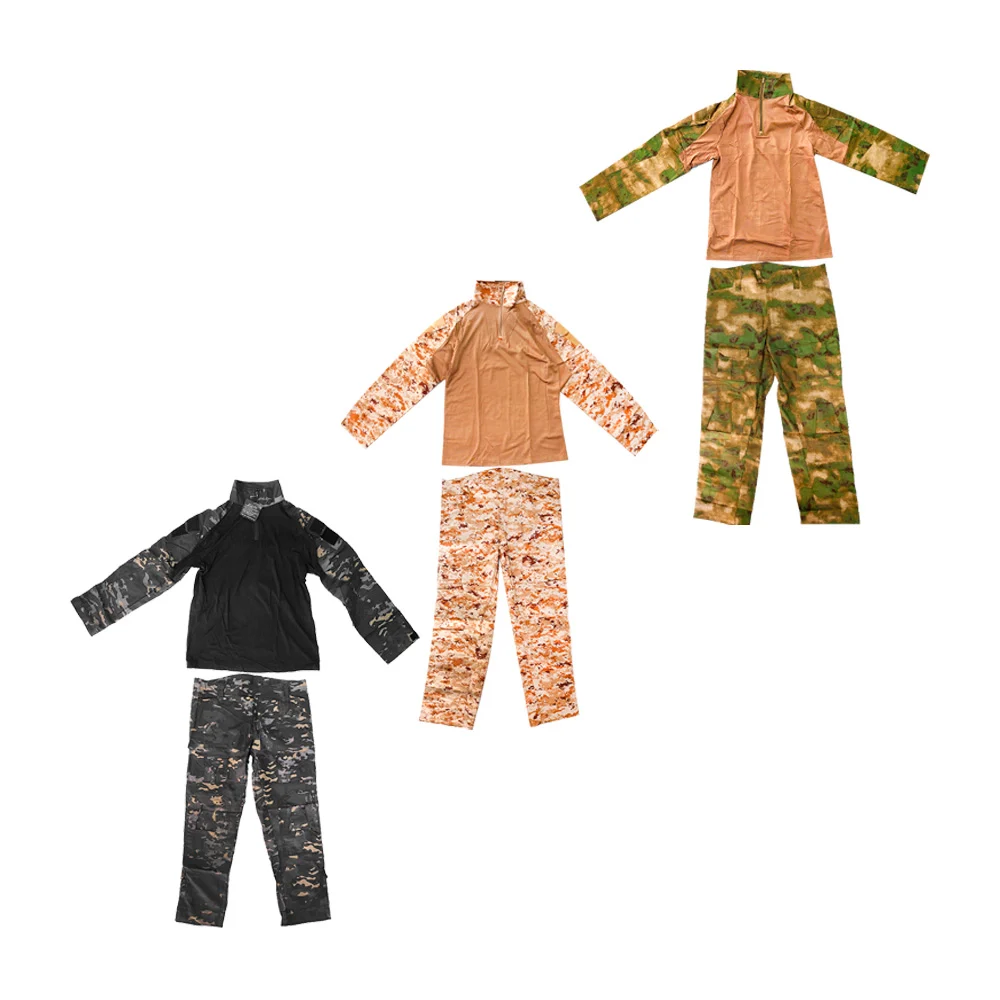 Conjunto táctico con camisa de manga larga con compartimientos y pantalón ajustable con bolsillos, variedad de diseños, colores y tallas / 2215 / lml-2217 / 2217