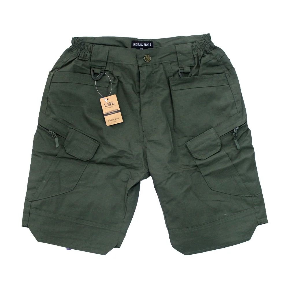 Short táctico 9f9 liso verde militar con 10 bolsillos, variedad de tallas / tactical pants / lml-3325