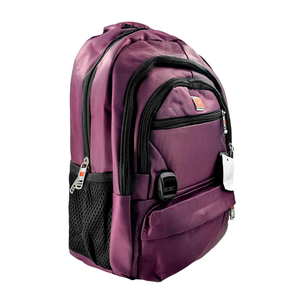 Mochila lisa grande de 5 compartimentos con placa lml, variedad de colores / lml-671 / 671