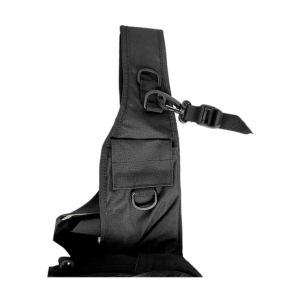 Mochila pechera / mariconera táctica con 6 compartimientos y franjas de tela / lml-8872